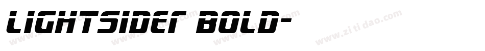 Lightsider Bold字体转换